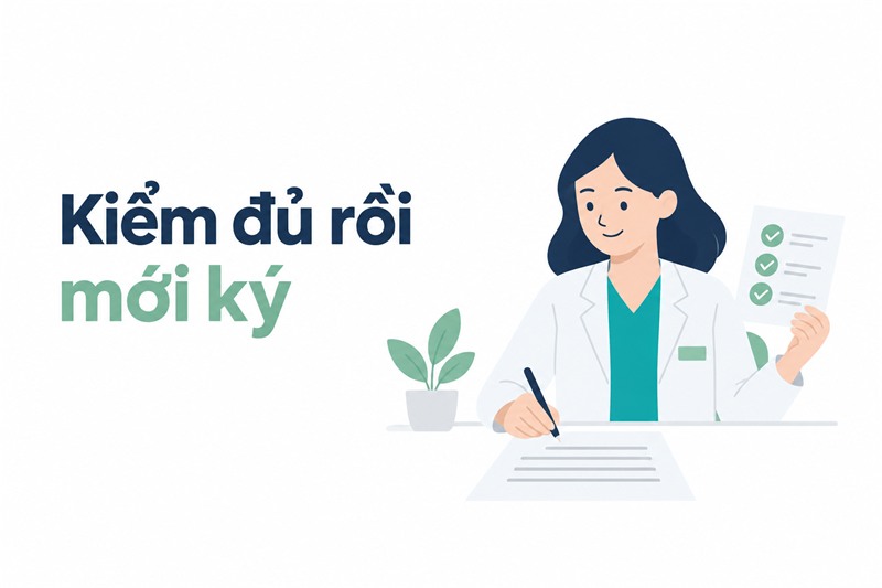 Chủ phòng khám kiểm checklist trước khi ký hợp đồng phần mềm bệnh án điện tử