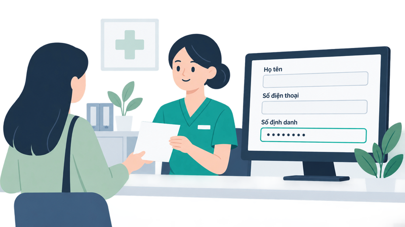 kết nối hồ sơ bệnh án điện tử với số định danh cá nhân khi tiếp nhận bệnh nhân