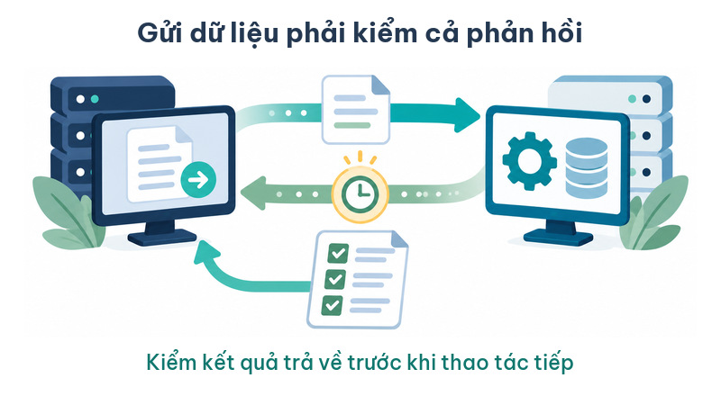 Kiểm tra kết quả trả về và cách xử lý lỗi kết nối hóa đơn trong buổi demo